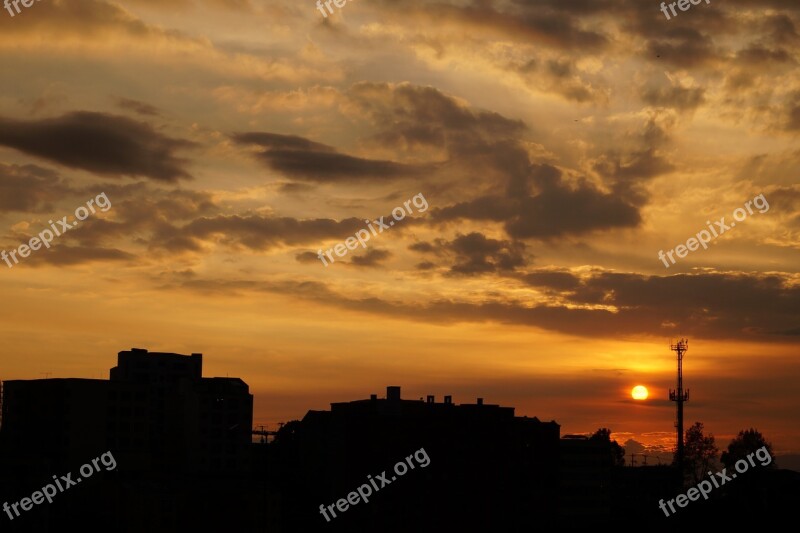 Landscape Manizales Sunset Free Photos