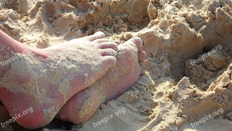 Foot Sand Barefoot Heat Free Photos