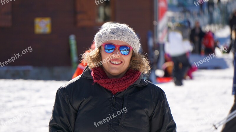 Skier Girl La Molina Snow Winter Sports