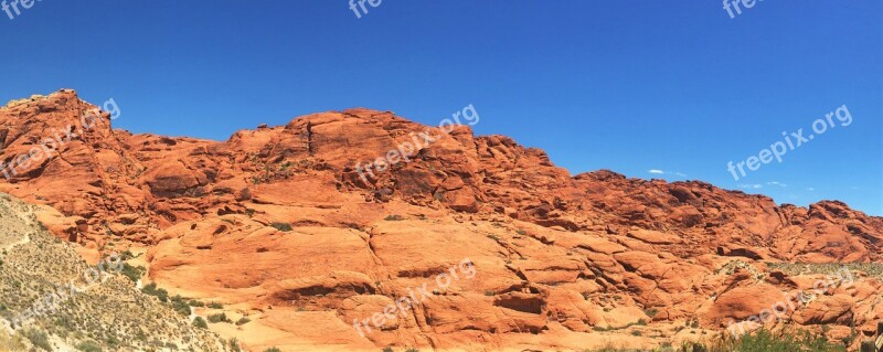 Nevada Desert Outdoors Landscape Red