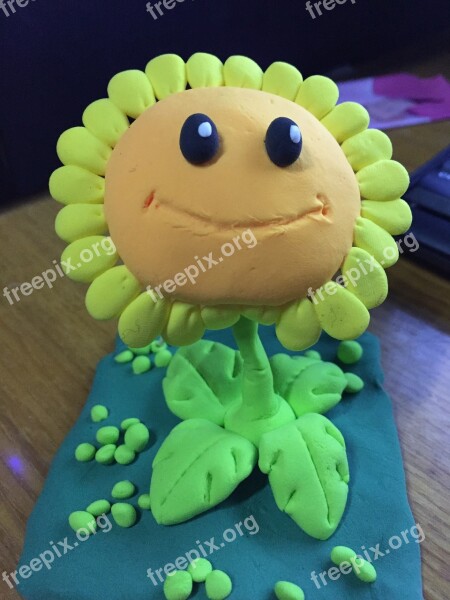 Sunflower Clay Sculpture Toys Free Photos