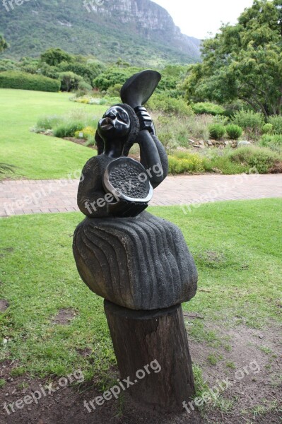 South Africa Cape Town Kirstenbosch Botanical Garden Figure