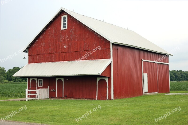 Red Barn Barn Old Barn Rustic Barn Wood Barn