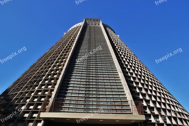 Catedral Metropolitana São Sebastião Rio De Janeiro Pyramid Cathedral