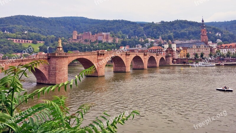 Germany Heidelberg City Gate Historic Center Bridge