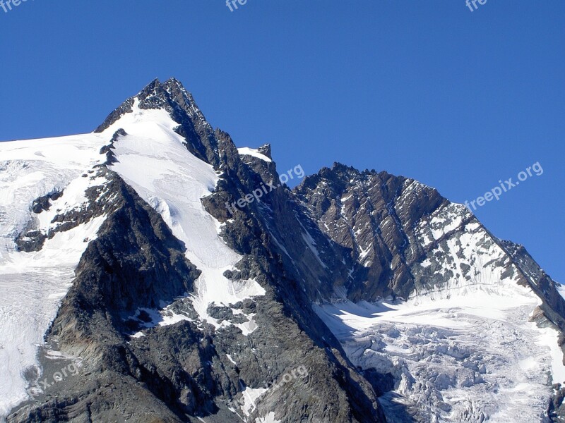 Grossglockner Franzjosef Height Carinthia Mountain Snow