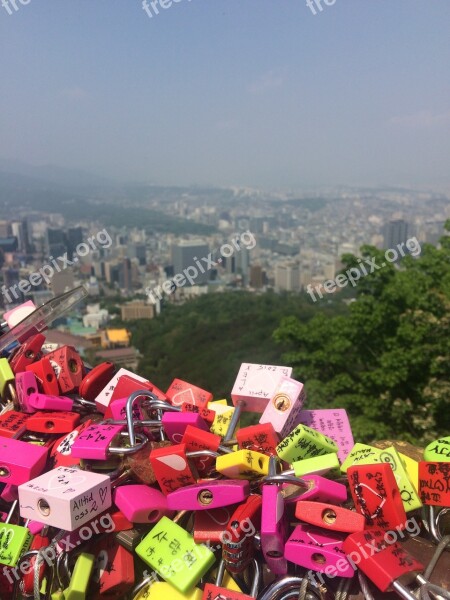 Namsan Key Love Landscape Lock