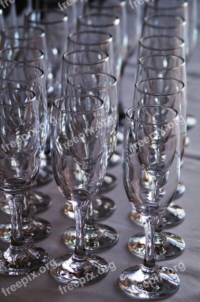 Glasses Champagne Glasses Champagne Wine Alcohol