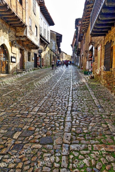 Cobblestone Street Road Stone Pavement