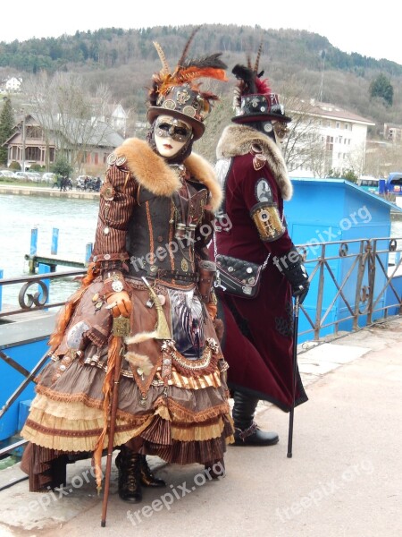 Carnival Couple Disguise Free Photos