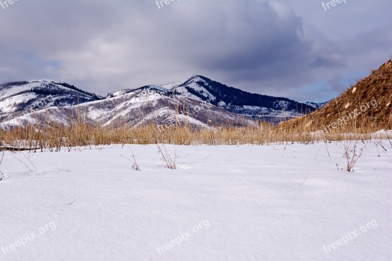 Snow Mountains Utah Landscape Scenic