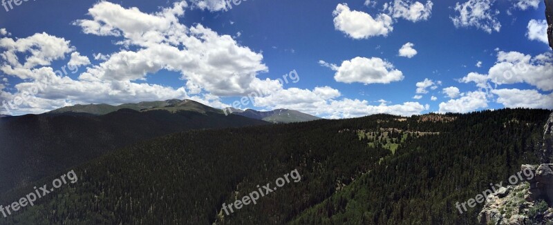 Colorado Mountain Rocky Mountains Usa America