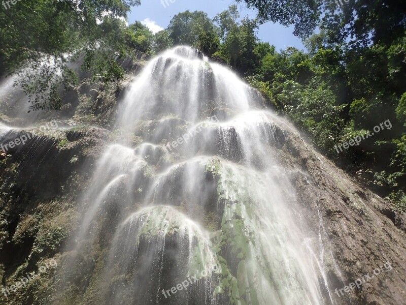 Waterfall Oslob Philippines Falls Cebu