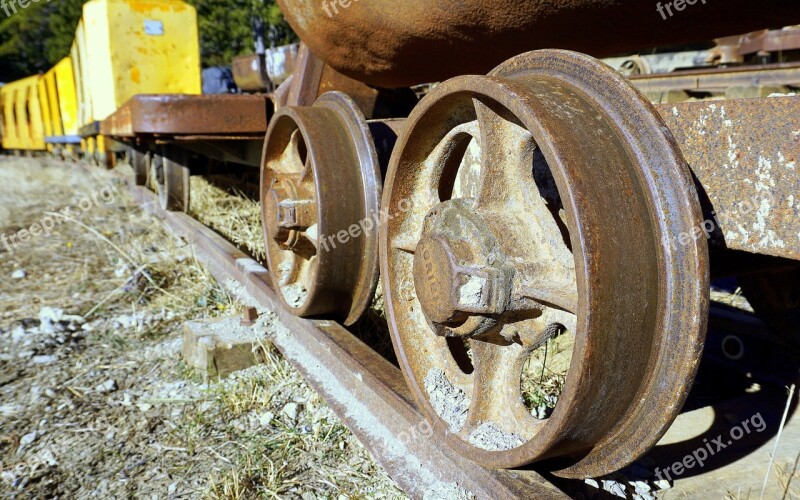 Wheels Train Railway Wagon Mine