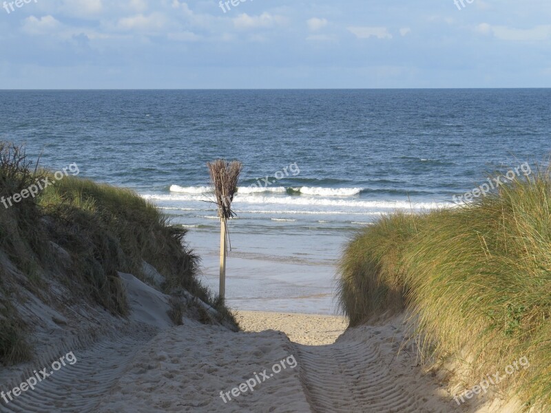 Beach Sylt Transition North Sea Island