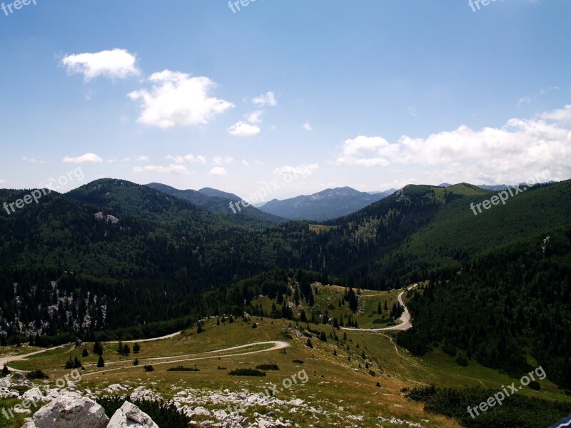 Mountain Way Path Nature Landscape