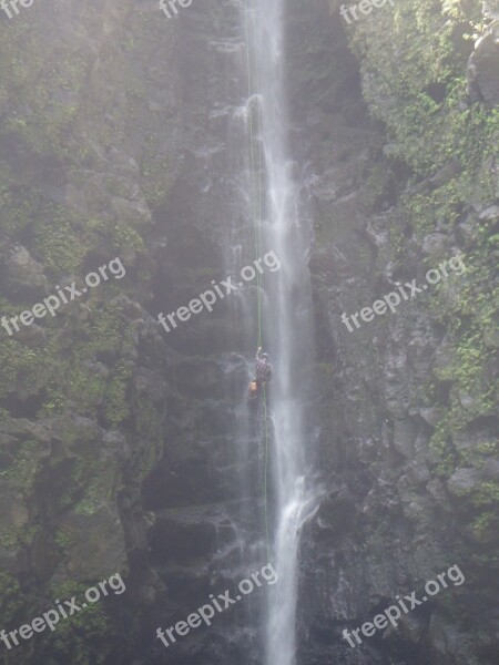 Waterfall Rapel Rope Extreme Canyon