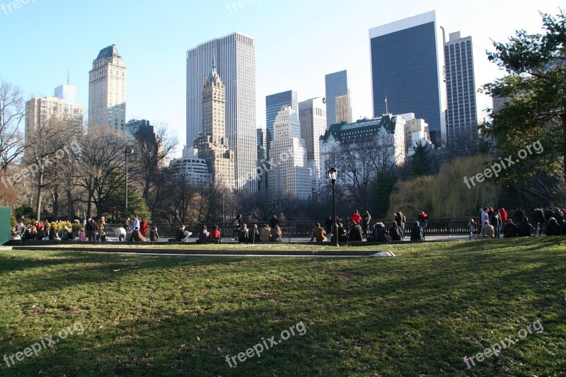 Central Park Nyc Winter Free Photos