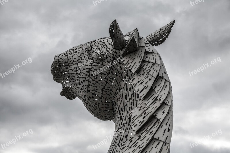 Kelpies Scotland Horse Head Sculpture Equine