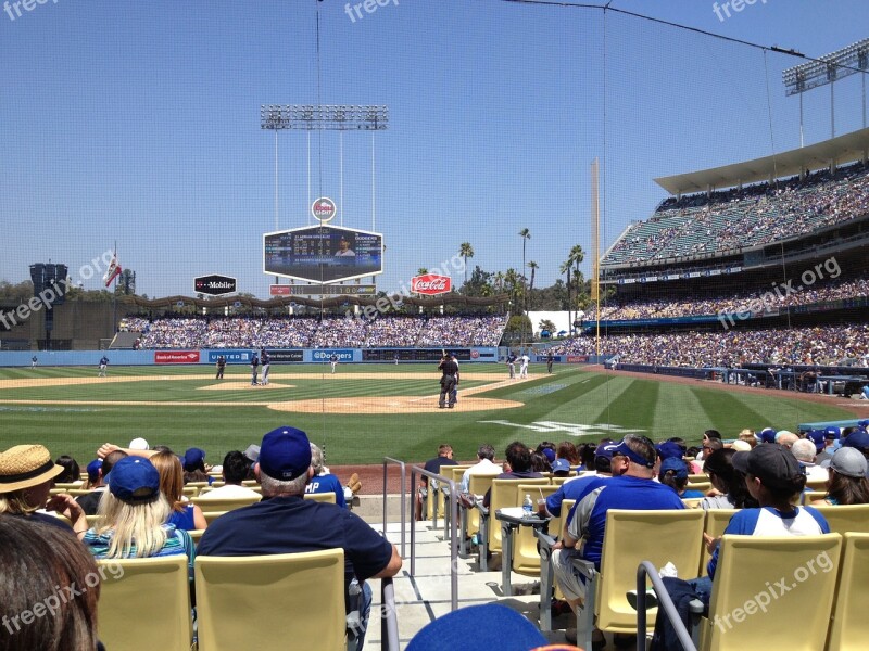 Dodger Stadium Baseball Ballpark Free Photos