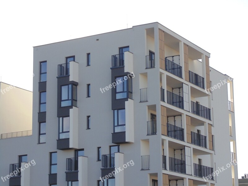 Building Apartments Apartment Building House Residential