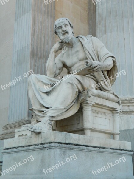 Herodotus The Statue Of Philosopher Antiquity Free Photos