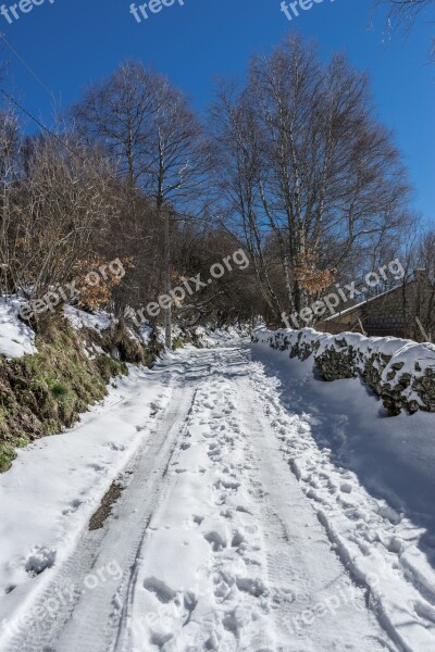 Path Snow Nevado Winter Landscape