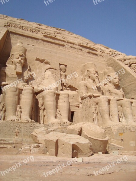 Abu Simbel Egypt Temple Ancient History Statue