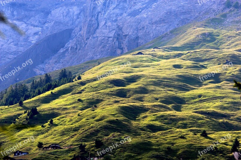 Alps Cottage Mountain Nature Landscape