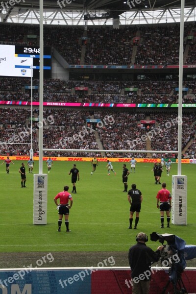 Rugby Players World Cup Stadium