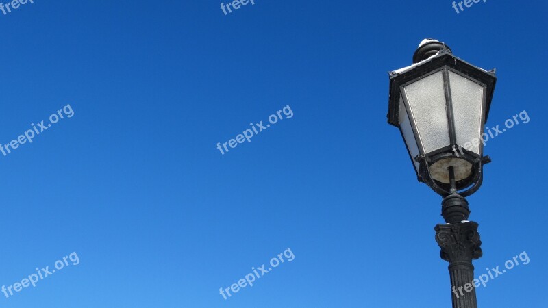 Lantern Sky Blue Blue Sky Nice Weather