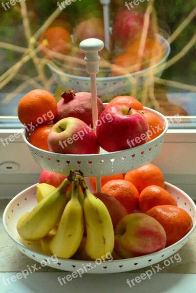 Fruit Bowl Fruit Banana Vitamins Fruits