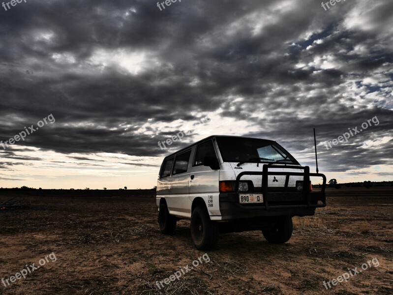 Van 4x4 Vehicle Car Outdoors