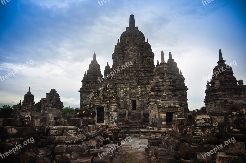 Temple Indonesia Jogjakarta Religious Architecture