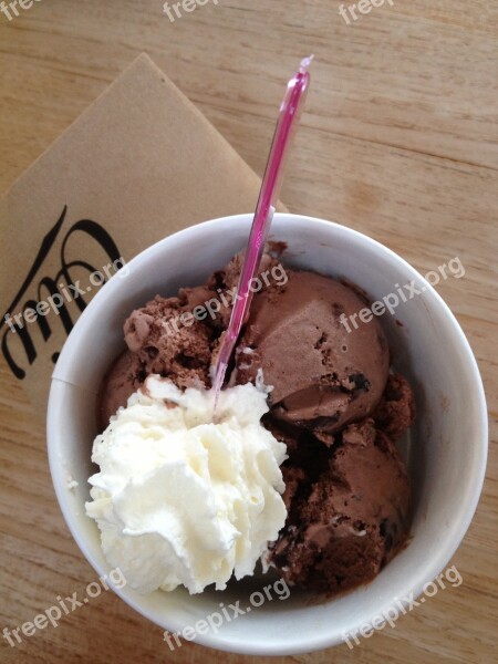 Icecream Ice Vanilla Chocolate Ice Cream Scoop