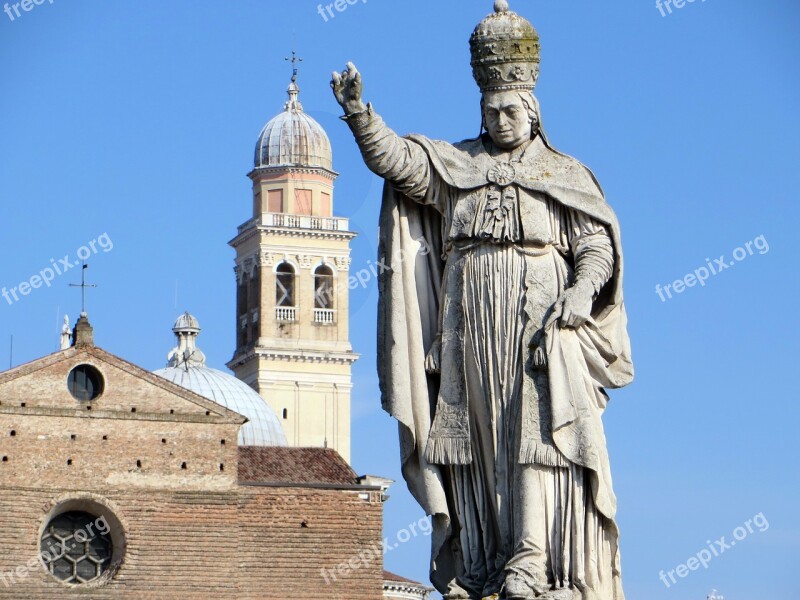 Italy Padua Holy Place Pope Statue