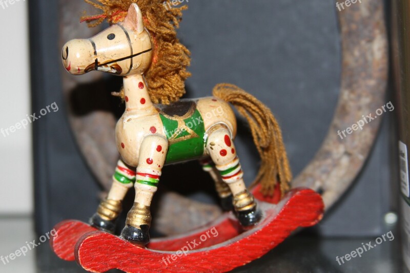 Rocking Horse Miniature Toy Horse Toy Miniature Horse