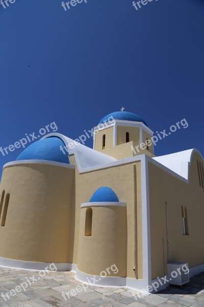 Santorini Greece Greek Church Island