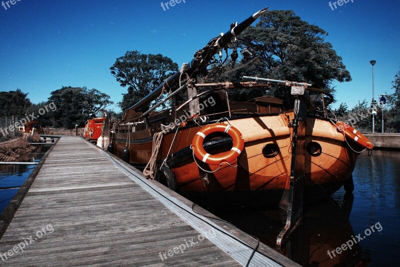 Falkirk Canal Long Boat Scotland Tourism