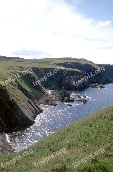 Fiord Scotland Sea Rocks Nature