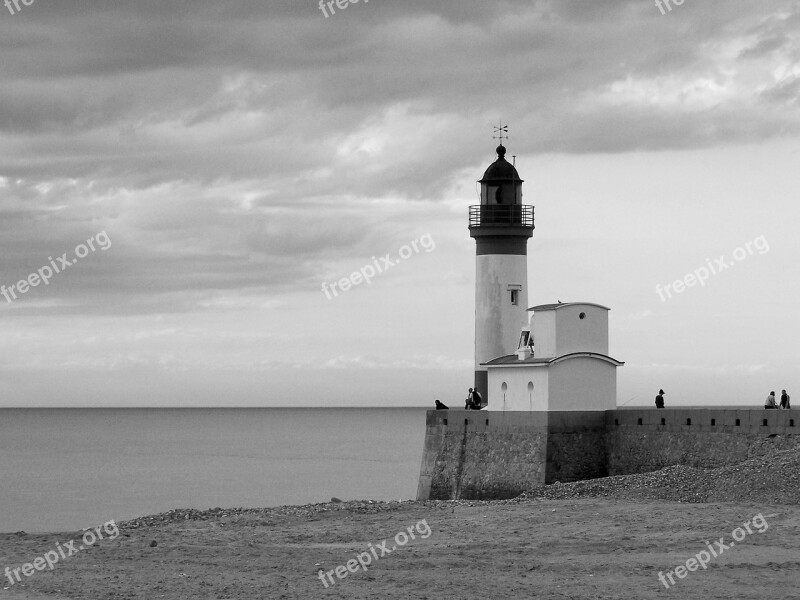 Port Lighthouse Sea France Maritime