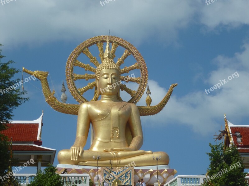 Big Buddha Koh Samui Thailand Free Photos