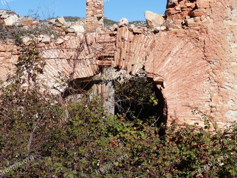 Arc Door Ruin Farmhouse More Déu