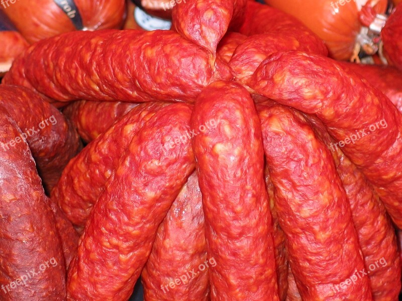 Salami Sausage Food Eat Delicious