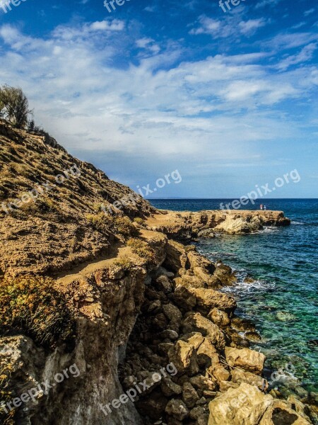 Cyprus Kappari Nature Trail Cliff Dangerous