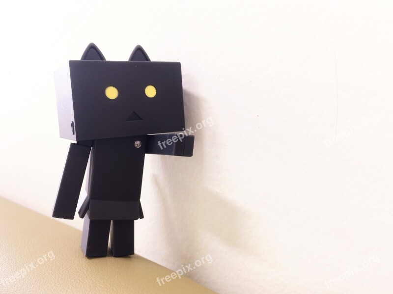 Danbo Nyangbo Figures Doll Black And White