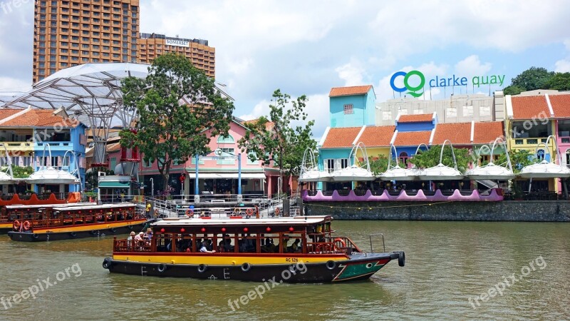 Clarke Quay Singapore Tourism Building Landmark