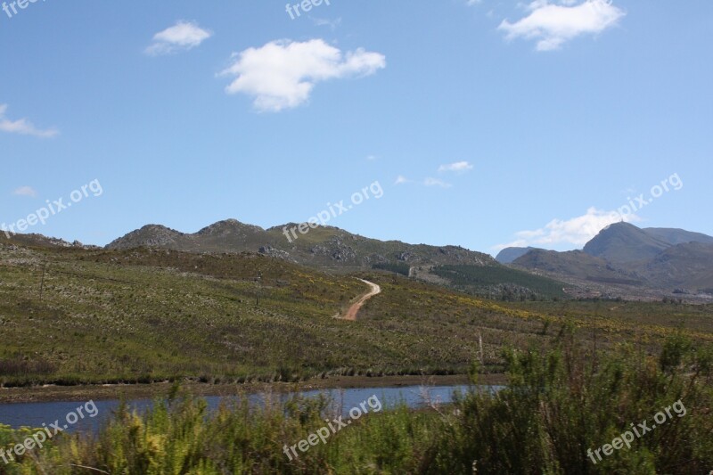 South Africa Landscape Lake Nature Nature Paradise