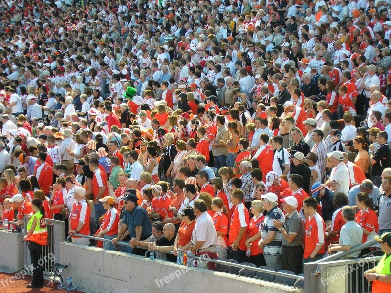 Crowd Crowd Of People Fans Stadium People