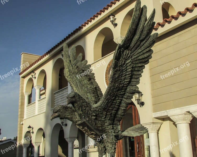 Two Headed Eagle Byzantium Emblem Cyprus Paralimni